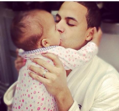 Marvin Humes and daughter Alaia-Mae