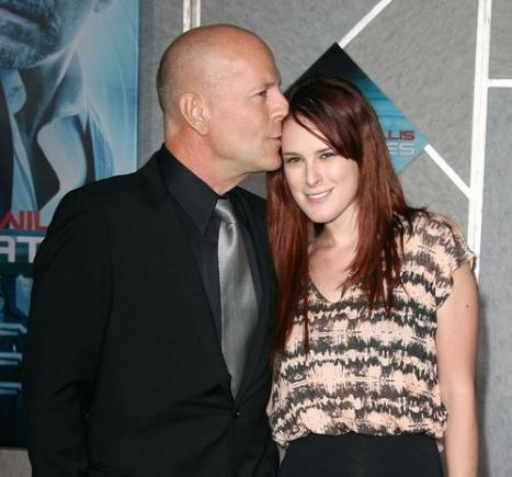 Bruce Willis with daughter Rumer
