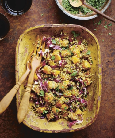 Freekeh sweet and spicy warm salad