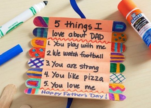 Father’s Day roll-up card