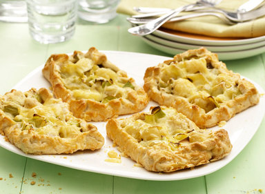 Potato, Cheese & Leek Shortcrust Tarts