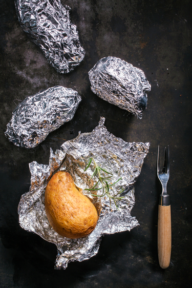 Perfect B.B.Q baked potatoes