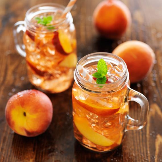 Peach iced tea