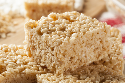 Peanut butter puffed rice bars