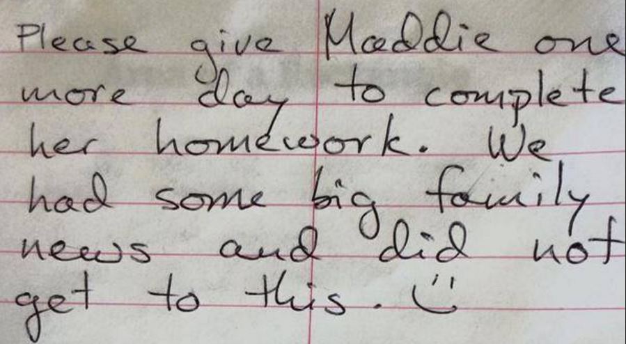 Homework excuses for strict teachers picture