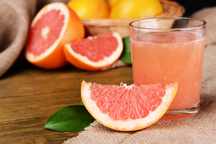 Grapefruit, carrot and ginger juice