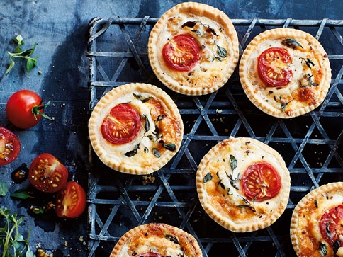 Mini Cheese and Tomato Tartlets