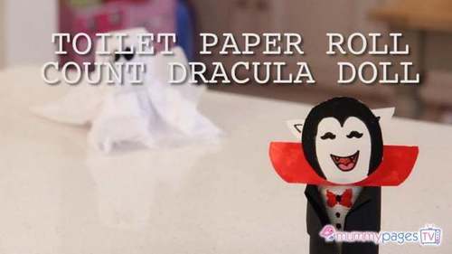 Toilet paper roll count Dracula doll