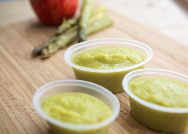 Asparagus and Apple Purée 