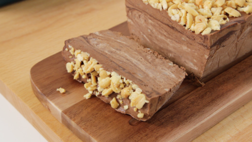 Banana, chocolate and peanut butter frozen loaf 