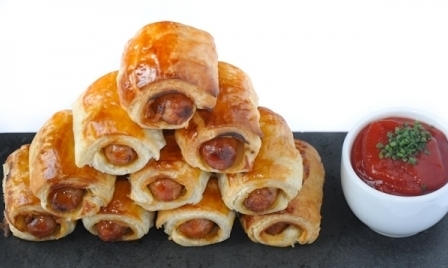 Homemade sausage rolls