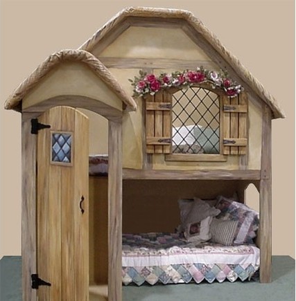 Quaint fairy tale inspired bed