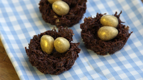 Chocolate birds nests