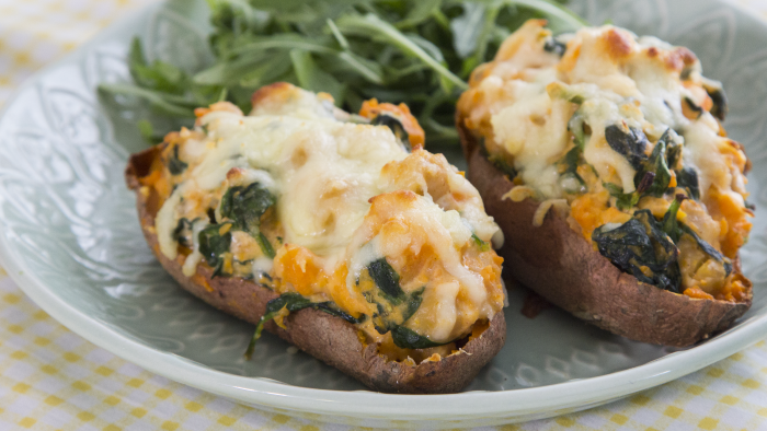 Stuffed sweet potatoes