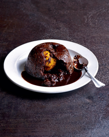 Chocolate orange pond pudding