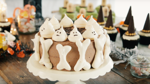 Bone and ghost layer cake