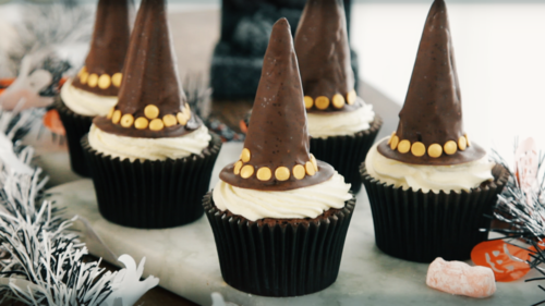 Witch hat cupcakes