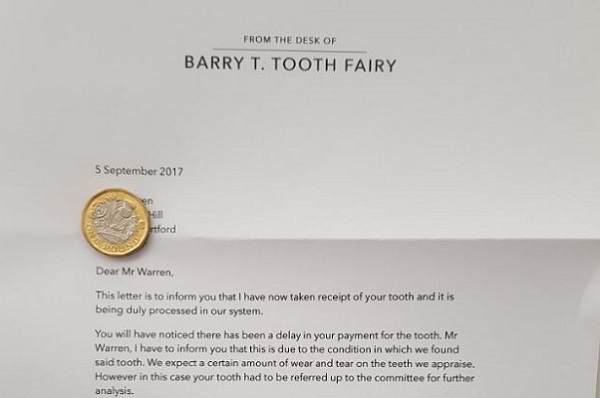 Genius This Letter From The Tooth Fairy Is All Kinds Of Savage
