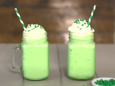 Boozy shamrock shake