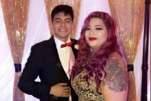 Teenager brings mum to the prom after she dropped out of school to raise him 