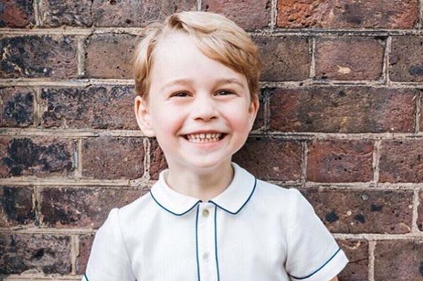 Uh-oh: Prince George has picked up a very cheeky Christmas habit