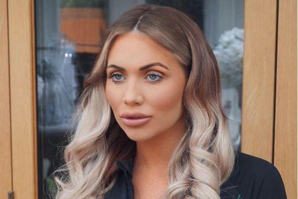 My little man: Amy Childs gives fans a glimpse at her two-month-old son