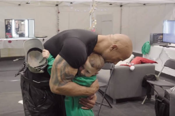 Watch: Dwayne The Rock Johnson makes these childrens dreams come true