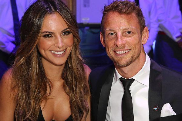 Jenson Buttons fiancee reveals the gender of their unborn baby