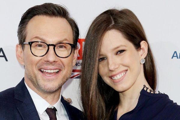 Congrats! Christian Slater and wife Brittany welcome a baby girl