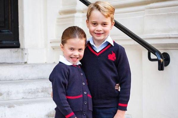 Kate said the sweetest thing to Princess Charlotte on her first day of school