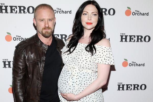 Bundle of love: Laura Prepon gives birth to her second child