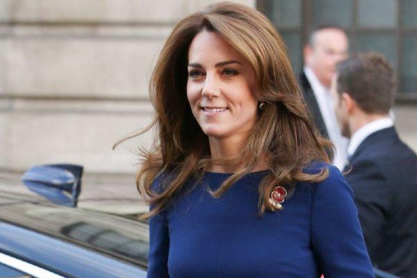 The Duchess of Cambridge wore the most beautiful blue dress today