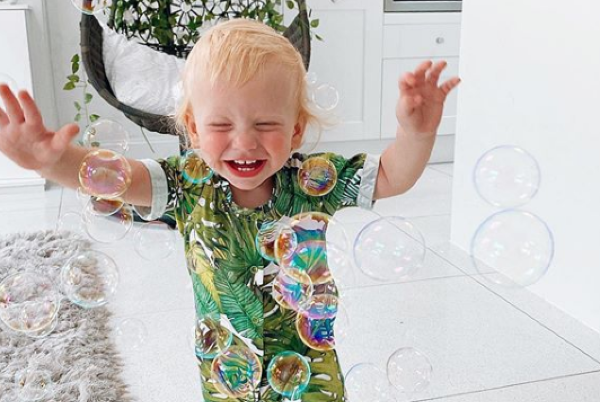 Bubble pickle: Stacey Solomon shares heartwarming new photos of little Rex