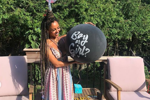 Overjoyed: Riverdale actress Vanessa Morgan is expecting a baby boy