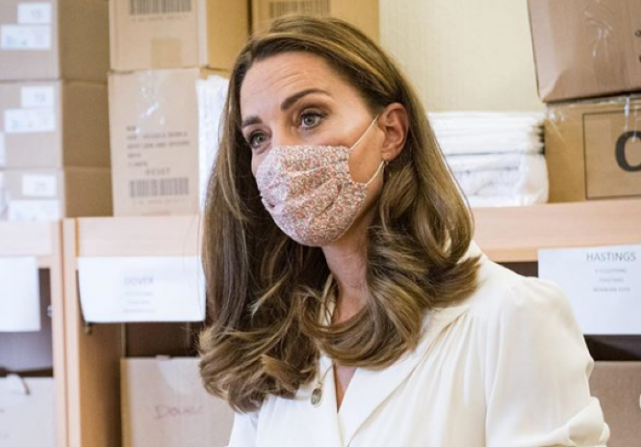 Kate Middleton dons floral face mask as she supports incredible initiative