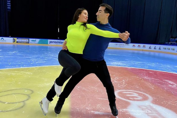 Dancing on Ice star Rebakah Vardy puts her professional partner in the hospital