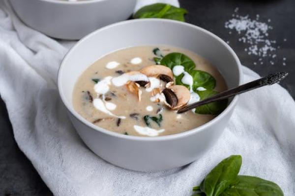 Jamie Olivers mushroom soup has us sorted for this weeks lunchtime