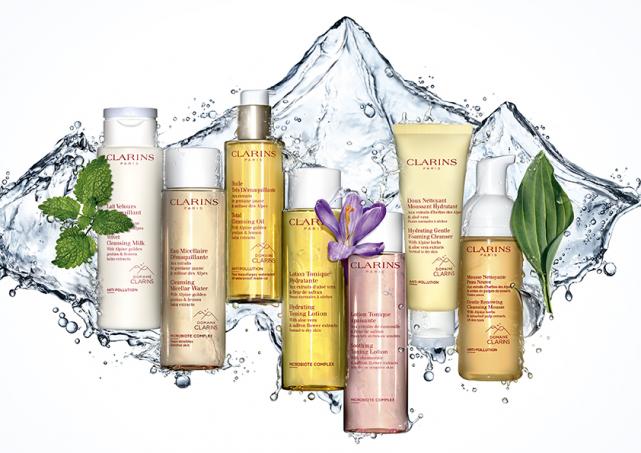 Take your skincare regime to new heights with Clarins alpine-derived cleansing & toning range