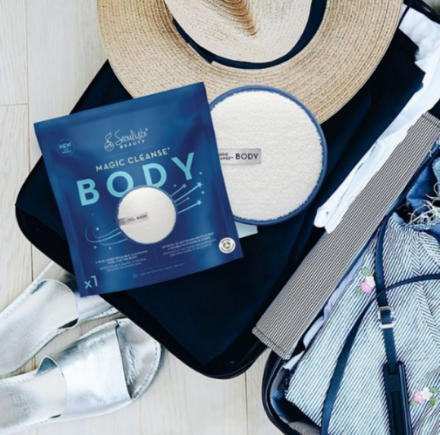 Power your way to soft, clean skin daily with this new body mitt.