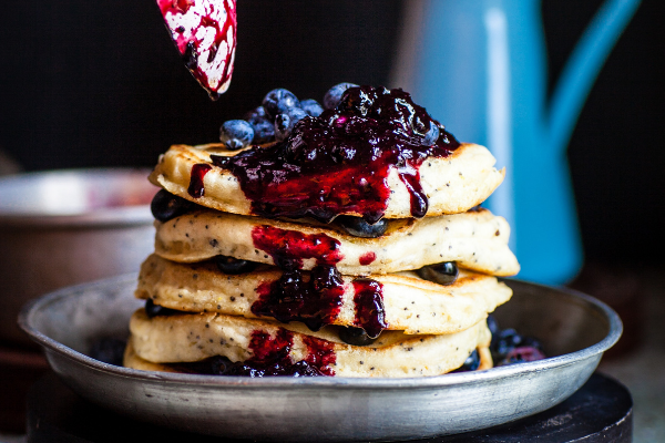 It’s brunch o’clock! This blueberry pancake recipe is a Sunday essential