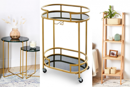 Primark are bringing back the gold bar cart along with loads of chic furniture