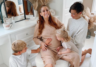 Stacey Solomon shares the magical moment her sons met their new sister