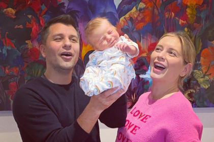“Our gorgeous rainbow baby”: Rachel Riley & Pasha Kovalev welcome beautiful baby girl