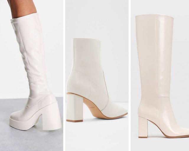 Step up your style this Christmas season in the must-have white boot trend!