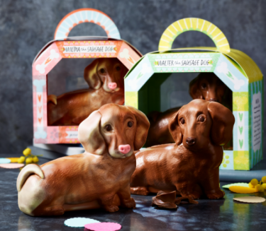 This years M&S Easter range includes Walter the Sausage Dogs, Harri the Hedgehog & Inky the Octopus.