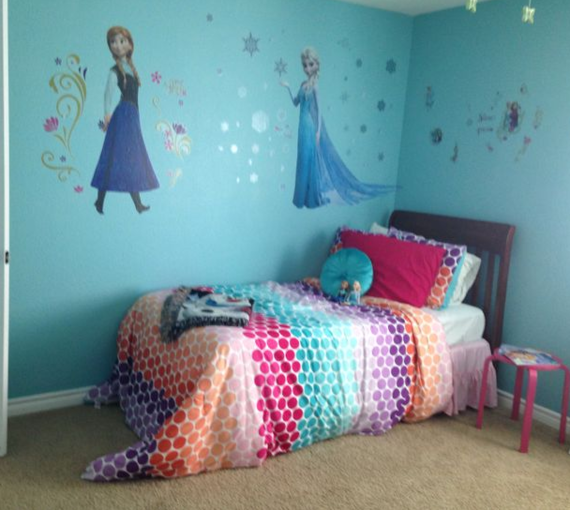 6 Frozen Inspired Girls Bedrooms
