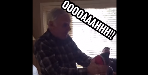 Grandpa gets light up 2024 shoes
